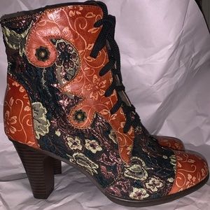 gothic decor witch decor witch boots alivia floral heeled boots halloween costum